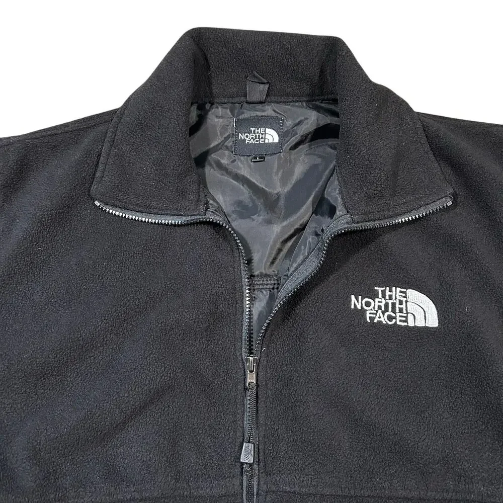 The North Face Windstopper Fleece Jacket Men’s Large Black Full Zip Gore Vintage
